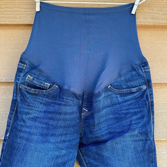 Old Navy Maternity Full Panel Skinny Blue Jeans Size 4 - Picture 4 of 11